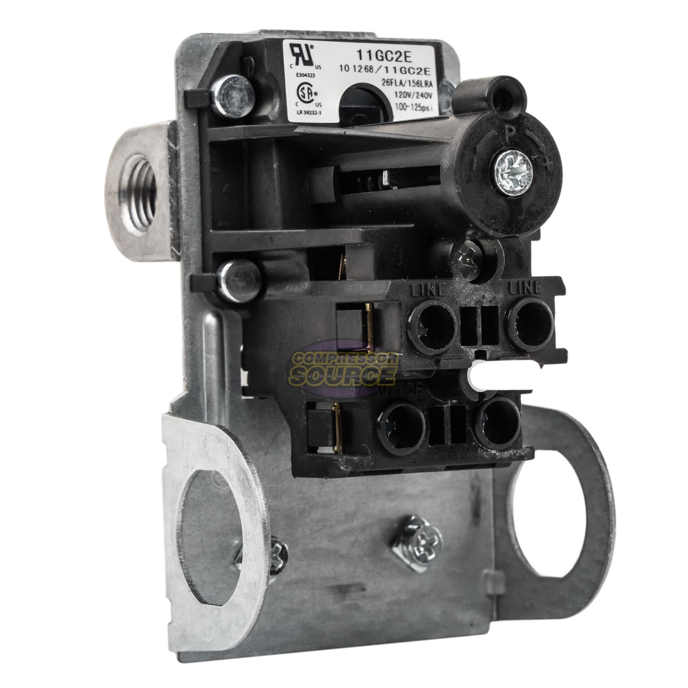 Condor 11GC2E Pressure Switch Control Valve 100125PSI 4 Port 1/4" FNPT